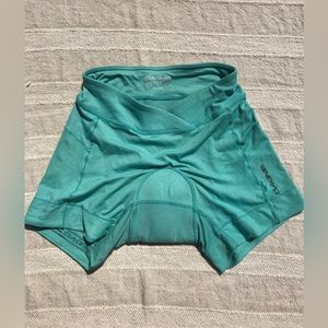 Dakine Women’s Comp Bike Liner Shorts with Foam Chamois — Aqua Blue — Small